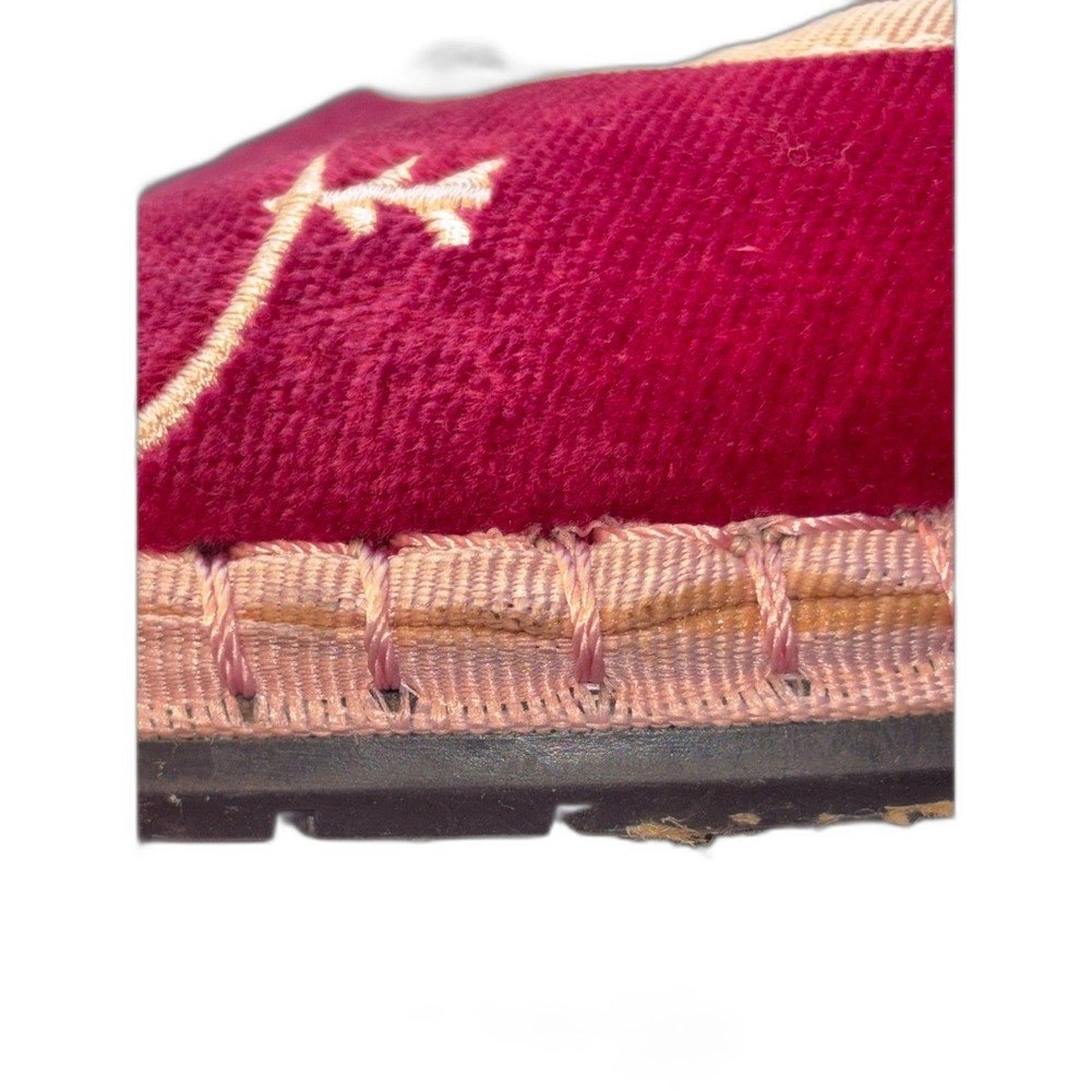 Flabelus Intimately FP Velvet Magenta Flats Sz 7.5 Valentines Romantic feminine - Picture 7 of 11
